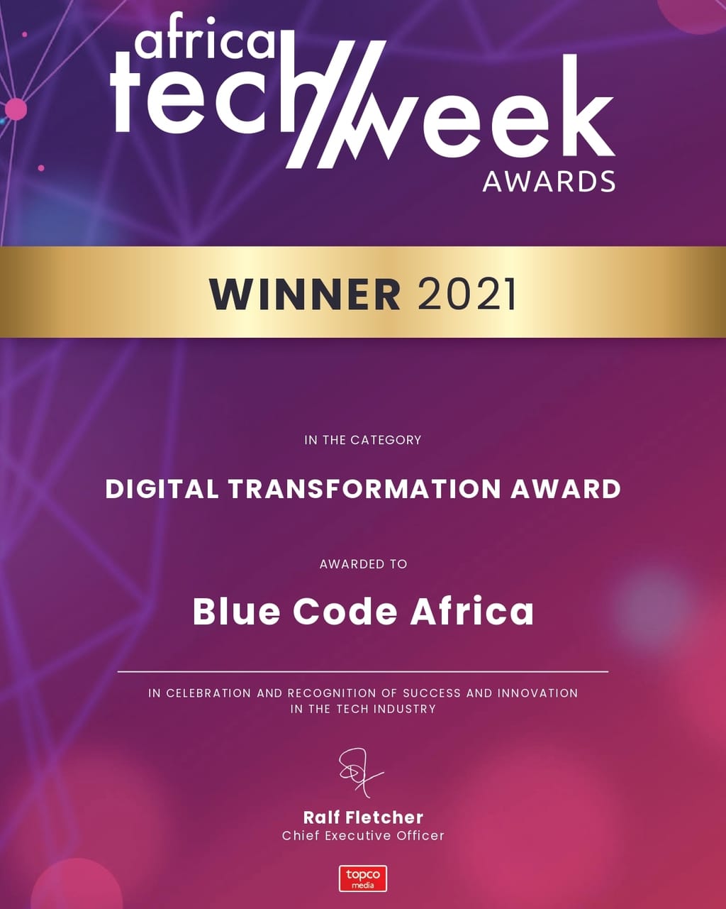 bluecode-africa-wins-digital-transformation-award-at-africa-tech-week