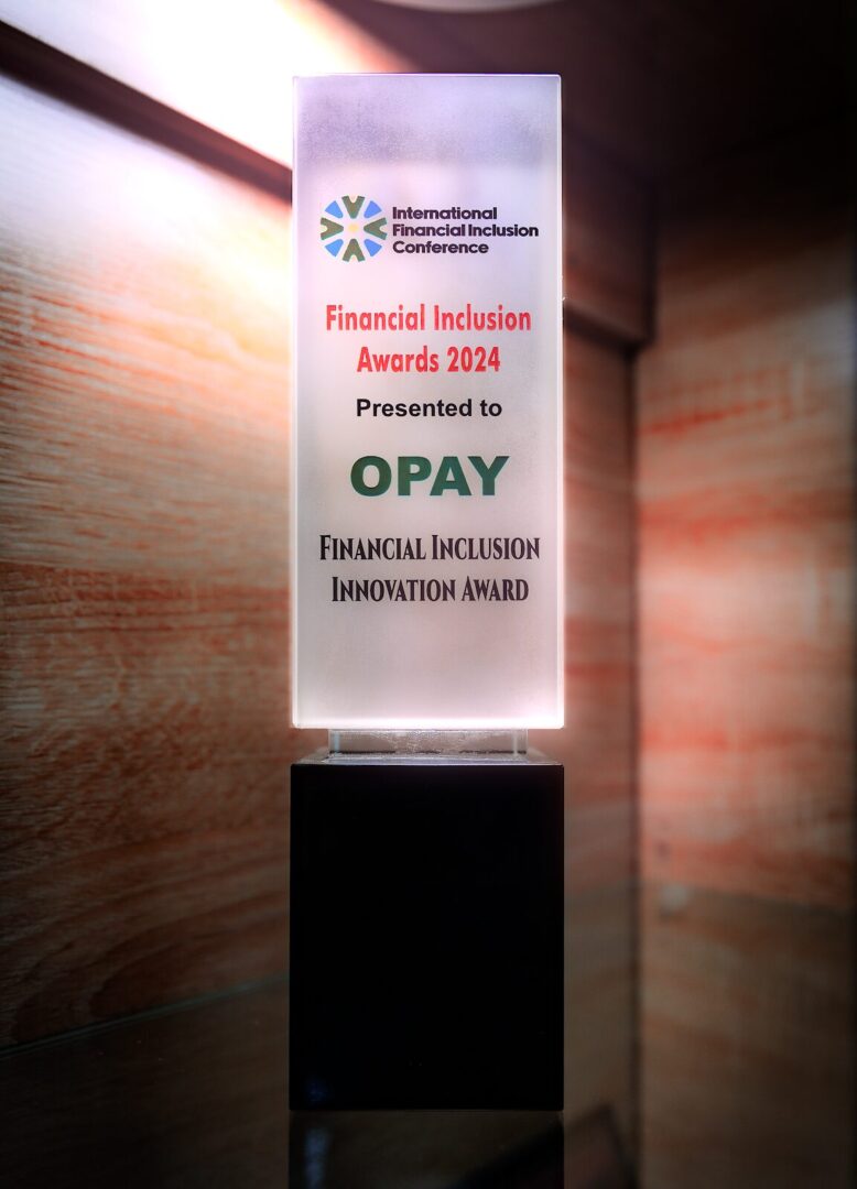 OPay  Gets  CBN  Award  For Financial Inclusion Innovation